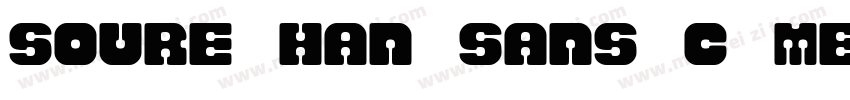 soure han sans c medium字体转换